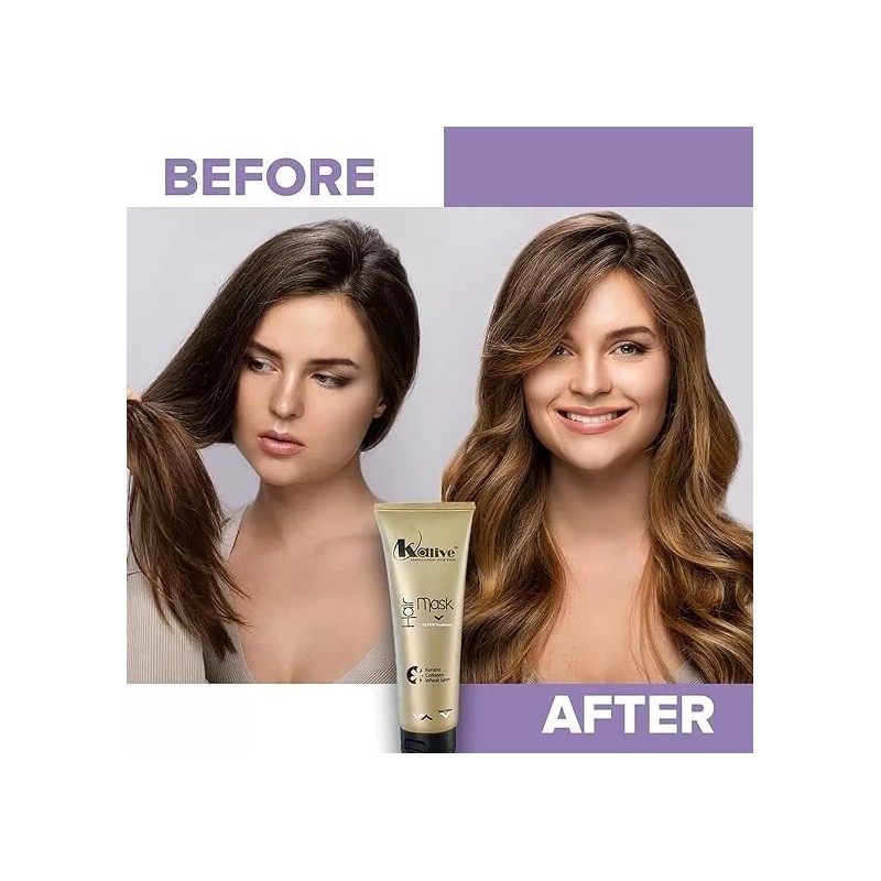 KALIVE Hair Mask for Deep Hydration & Repair - 8