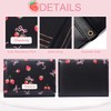 Modacarry Small Cute Wallet with Strawberry Coquette Bow Print ID