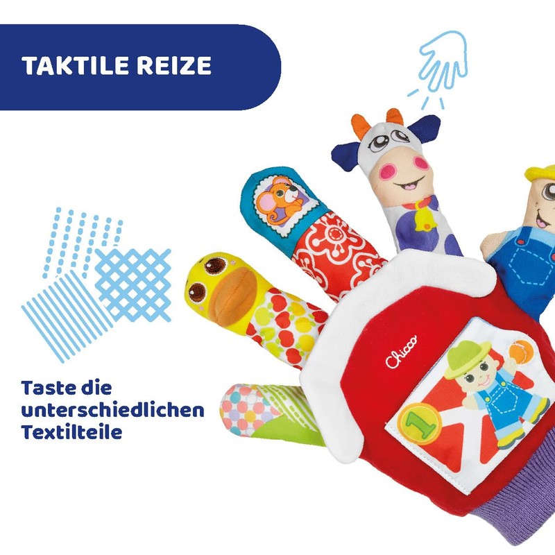 Chicco 7651 – Game Farm Animals Glove