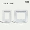 Fittes Flush Drywall Receptacle Mount [Lite]- 2 Gang Cotton White