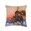 Seascape Russian Icebreaker Ice Field Arctic Ship Mariner Throw Pillow