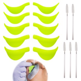 5 Paar Wimpernlifting Silikonbänder mit Wimpern Bürste, Wiederverwendbare Lash Lift Pads für Wimpern Dauerwelle, Perfekt für Salon und Zuhause, Einfach zu verwenden, Langlebig und Effektiv. 5 Paar Wim