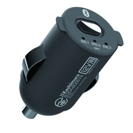 Kashimura NKD-231 Ultra Compact Design Bluetooth FM Transmitter with Original Socket Cap - Black
