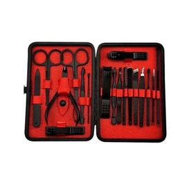 Other brands Black Nail Clippers, 19-Piece Beauty Nail Set Including Case / 손발톱깍이 블랙 손톱깍이 19종 케이스 포함 미용 손발톱 세트