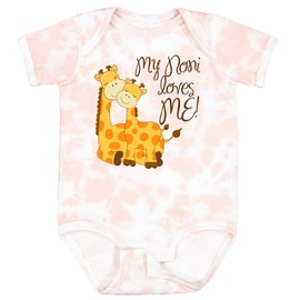 inktastic My Noni Loves Me Baby Bodysuit 18 Months Tie Dye Pink 265d0