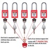Allucky Lockout Tagout Locks, 10pcs Safety Locks Keyed Differently(Come with