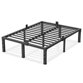 Yitong Angel California King Size Bed Frame 14 inch High 3500 lbs Heavy Duty Metal Platform Mattress Foundation with Steel Slat Support/No Box Spring Needed/Noise Free/Non-Slip/Easy Assembly