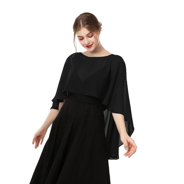 Hotshawl Capelets for women Chiffon Cape Shawls and Wraps for