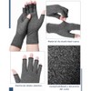 DORGKIRA Guantes de Compresión de Medio Dedo, 2 Pares para