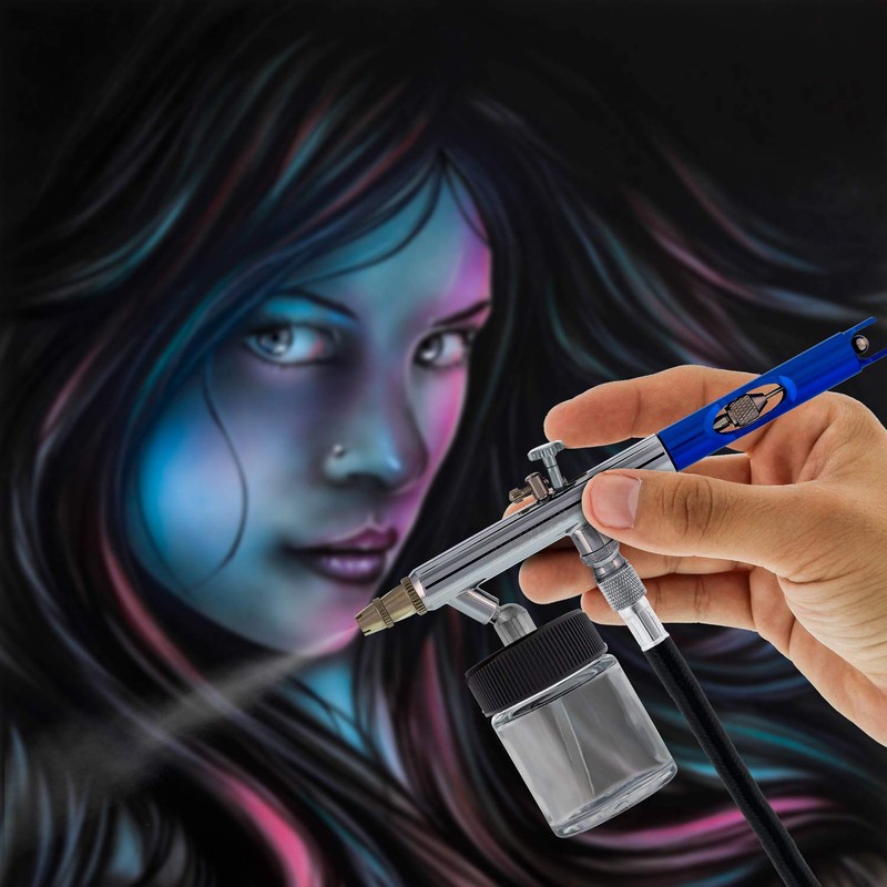 Master Airbrush Multi-Purpose Precision Dual-Action Siphon Feed Airbrush Gun with