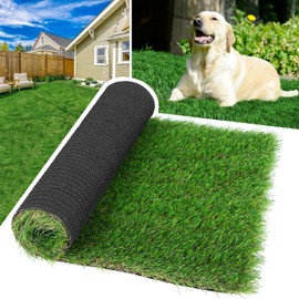 GLOBREEN Extra Large Artificial Grass Pee Pads for Dogs Potty Training, 4FT X 6FT Fake Turf Outdoor Rugs for Pets Patio Balcony, with Drainage Hole