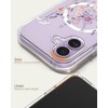 Bonita Funda Magnética Iphone Transparente Delgada Compatible Magsafe Patrón Floral