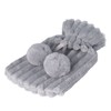 Hot Water Bag PVC Plush Fabric Cover Wide Mouth Design
