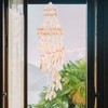 FAVOMOTO Natural Shell Wind Chime, Handmade Seashell Wind Chime Beach