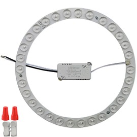 Zhairdalstar 24W LED Flush Mount Ceiling Fan Ring Light Kit Replacement,Retrofit LED Light Engine Panel,4500K Natural Light