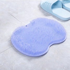 흡착식 풋브러쉬 발세척 발바닥 각질제거 욕실 브러시 셀프세정 블루 Suction Foot Brush Foot Cleaning Brush for Exfoliating Foot Sole Bathroom Self-Cleaning Blue