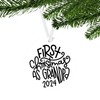 First Christmas One Sided Ornaments (Grandpa)