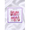 Pink Leopard Street Handmade Nail Tips - Long Ballerina /