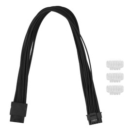 12vhpwr 16 Pin Gpu Cable 600W Pcie 5.0 12+4 Pin Male to Female Gpu Extension Cable for RTX3090Ti 40 Series Graphics Card 13.4in Black