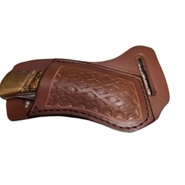 Carl Thomas Leathers Leather Knife Sheath, Horizontal Knife Sheath, Knife Holder For A Buck 110 Knife 112 Knife