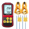 Aswalling Thermocouple Thermometer Digital K Type Thermometer with2 Temperature Clamp