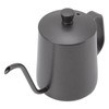 Long Narrow Coffee Kettle Black Stainless Steel Rustproof Small Pour