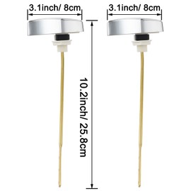 iFealClear 2 Pack Compatible with TOTO THU004-CP Trip Lever for St701C St854884 Metal Toilet Tank Flush Lever Replacement, Solid Brass Side Mount Toilet Handle Replacement, Chrome