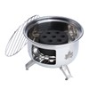 LOGOS 81062820 Mini Bonfire Stove, Silver, When Assembled: Approx. Width