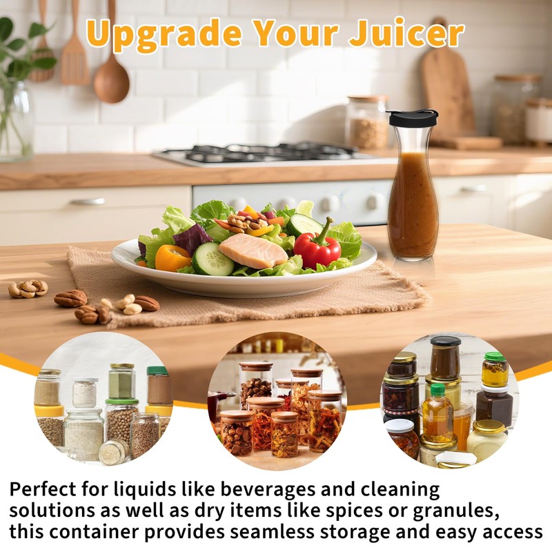 2 Pack Replacement Lids For Good Seasons Salad Dressing Cruet