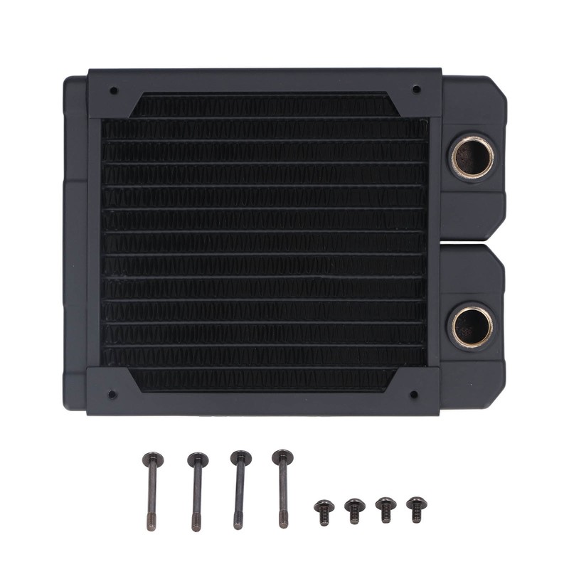 Water Cooling Radiator 14 Pipeline Red Copper Fin G1/4 Thread
