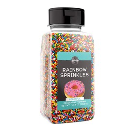 Birch & Meadow Rainbow Sprinkles, 12.8 oz, Fun & Decorative Topping