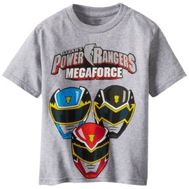 Power Rangers Little Boys' Megaforce T-Shirt, Athletic Heather, 4