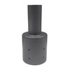 1000LED 4 Inch Round Pole Bracket Tenon Adapter, Single Vertical