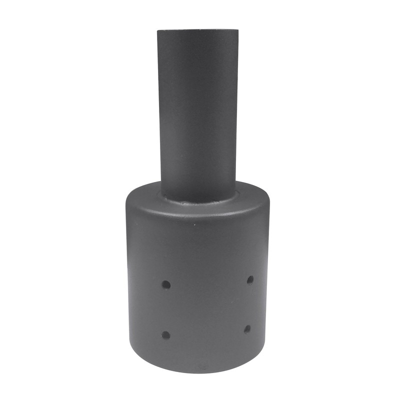 1000LED 4 Inch Round Pole Bracket Tenon Adapter, Single Vertical