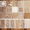 Kifmurase 20Pcs Mixed Stencils for Painting, Art Stencils for Crafts