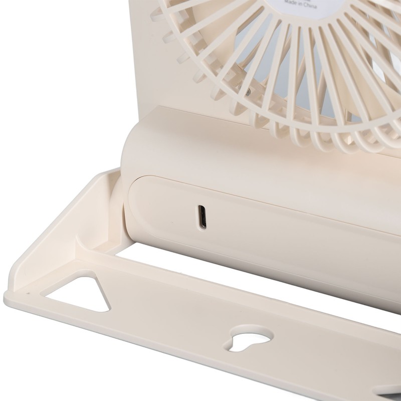 Ultra Thin Table Fan Desktop Flat Battery Operated Standing Hanging