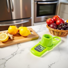 Green Multifunction Ginger Grater Tool Mini Grater Nutmeg Grinder Garlic, Kitchen Manual Fruit Vegetable Nuts Chopper Grinder Garlic Presses Kitchen Utensils and Gadgets Peeling, Grating