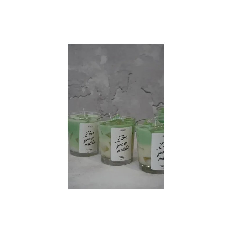 Velas Aromática Artesanal - Matcha Latte