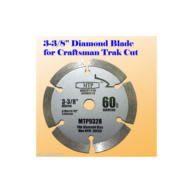MTP 6x 3-3/8-inch 10mm Arbor Carbide Tip/HSS/ Diamond Circular Saw