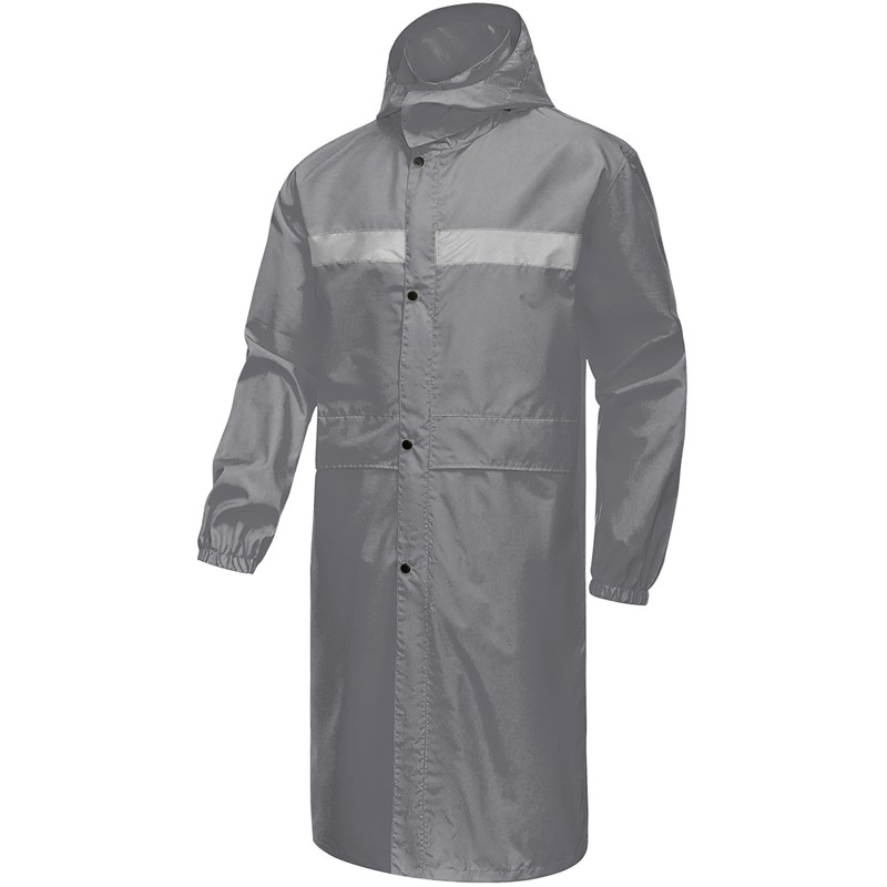 CREATMO US Waterproof Raincoat for Men with Hood Lightweight Long