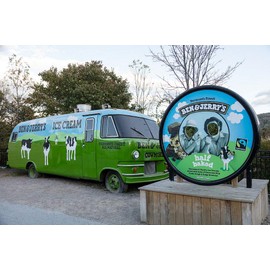 Historic Pictoric Photo - Scene Outside The Ben and Jerry's Ice Cream Factory in South Burlington- Fine Art Photo Reporduction 12in x 08in