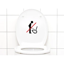 Toilet Sticker Sit Down to Pee Sign120 Pictogram,