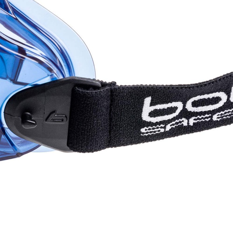 Bolle SUPBLAPSI PC Lens AS/AF with PVC Ventilated Frame, Clear/Blue