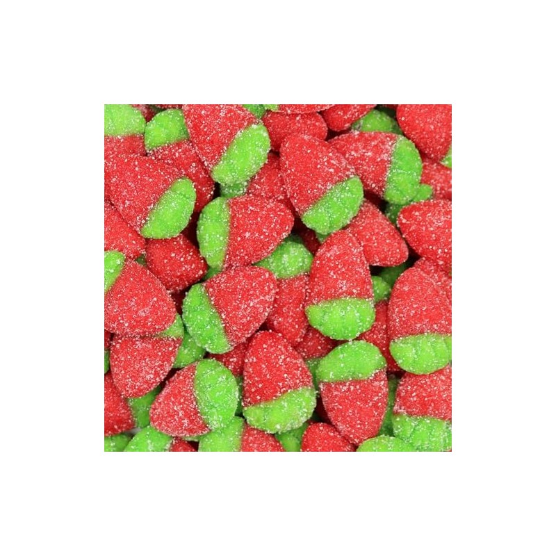 Smarty Stop Sour Whole Strawberry Shapped Gummy Candy (5 Pound)
