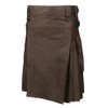 Scottish Brown Utility Kilt for Men (Belly Button Size 36)