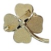 GFM® Three Leaf or Four Leaf Clover Dimantes Enamel Brooch