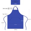 BIGHAS Adjustable Bib Apron with Pocket Extra Long Ties for