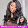 Enoya 360 Lace Front Wigs Human Hair Pre Plucked Kinkystraight