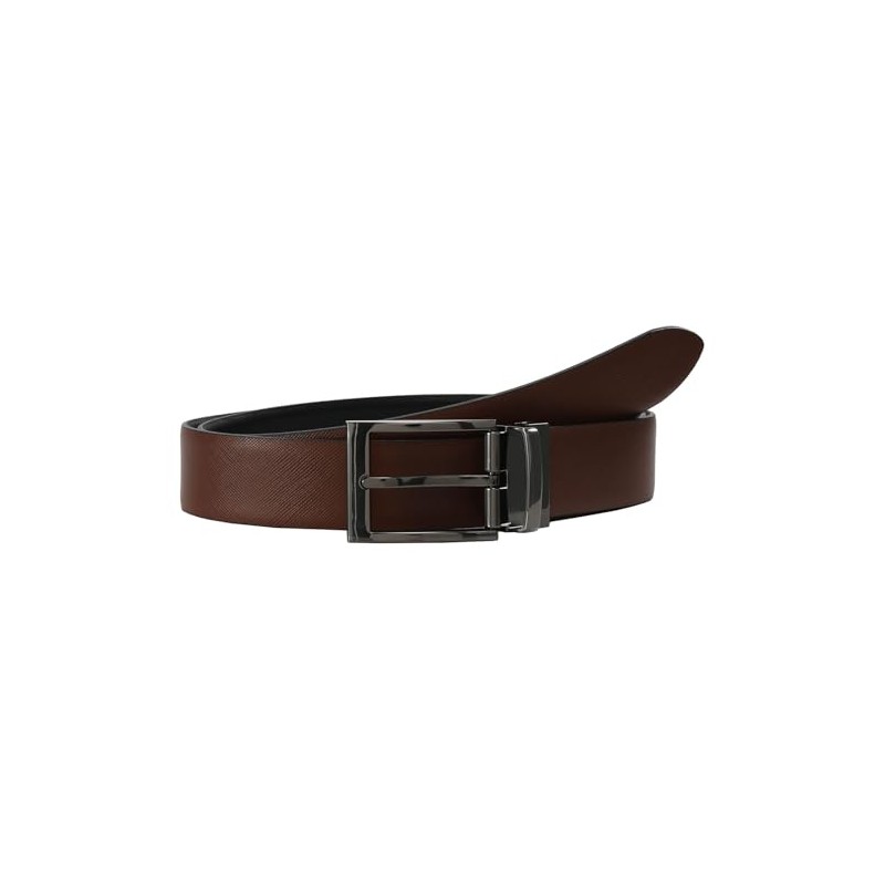 LLoyd Men's Leather Belt Reversible Belt Cambered Black - Blue
