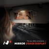 A-Premium Right Passenger Side Sun Visor with Mirror - Compatible